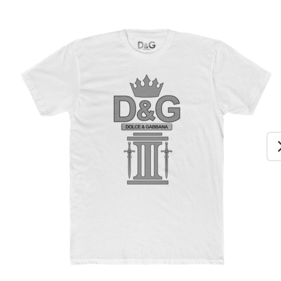 D&G Dolce & Gabbana "Midevil logo" Fitted T-Shirt  3 colors - Picture 2 of 4